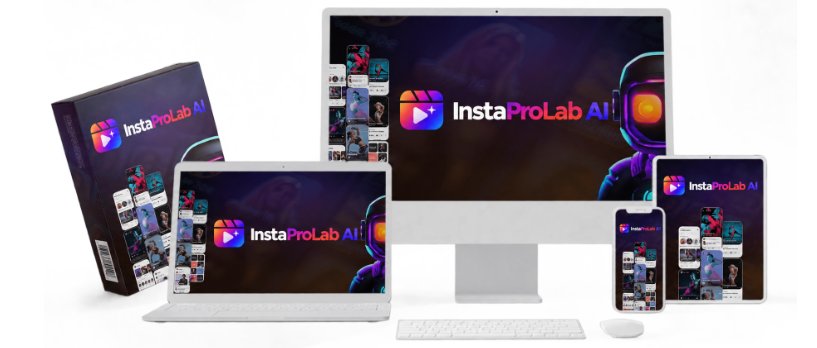 Comparing manual editing tools with automated InstaProLab AI software on a desk.