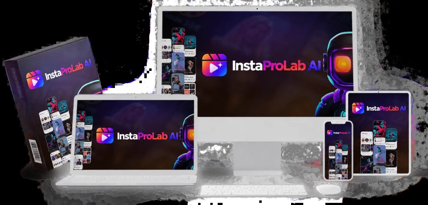 InstaProLab AI: How to Use These Automated Photo Editing Tools A modern creative workspace showcasing professional InstaProLab AI technology tools on a desk.